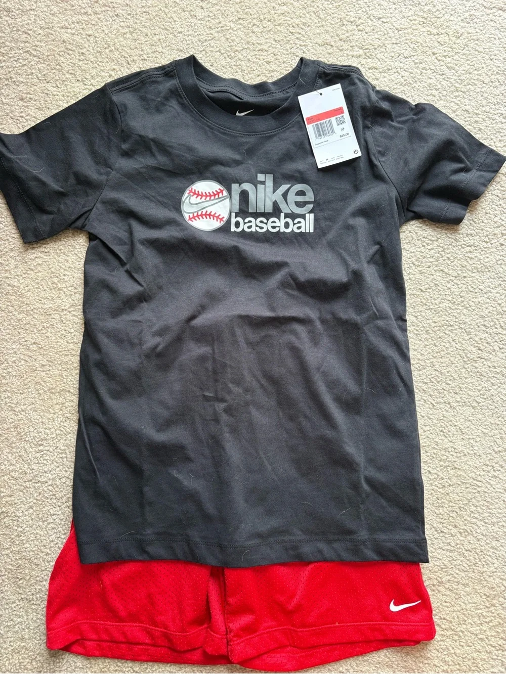 Nike Kids Boys lot set bundle athletic 2 tshirts shorts size large NWT